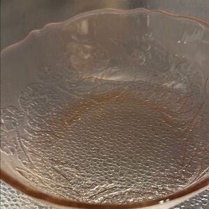 Vintage Pink Glass Bowl